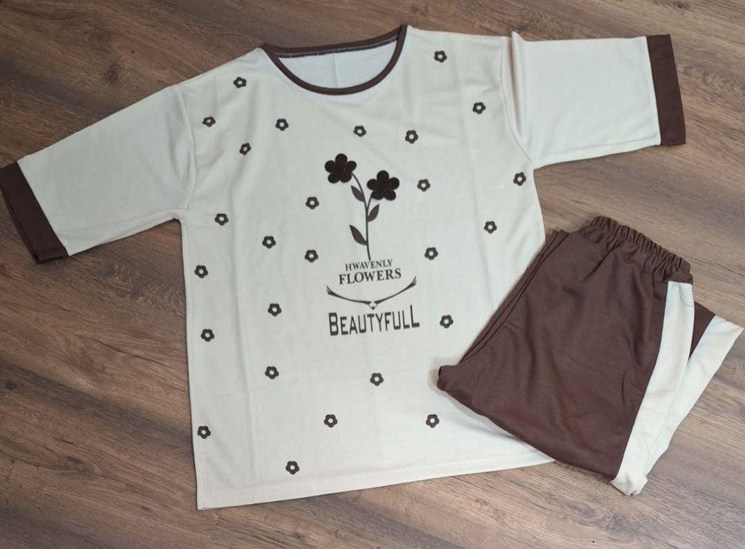 ست تیشرت شلوار باکسی